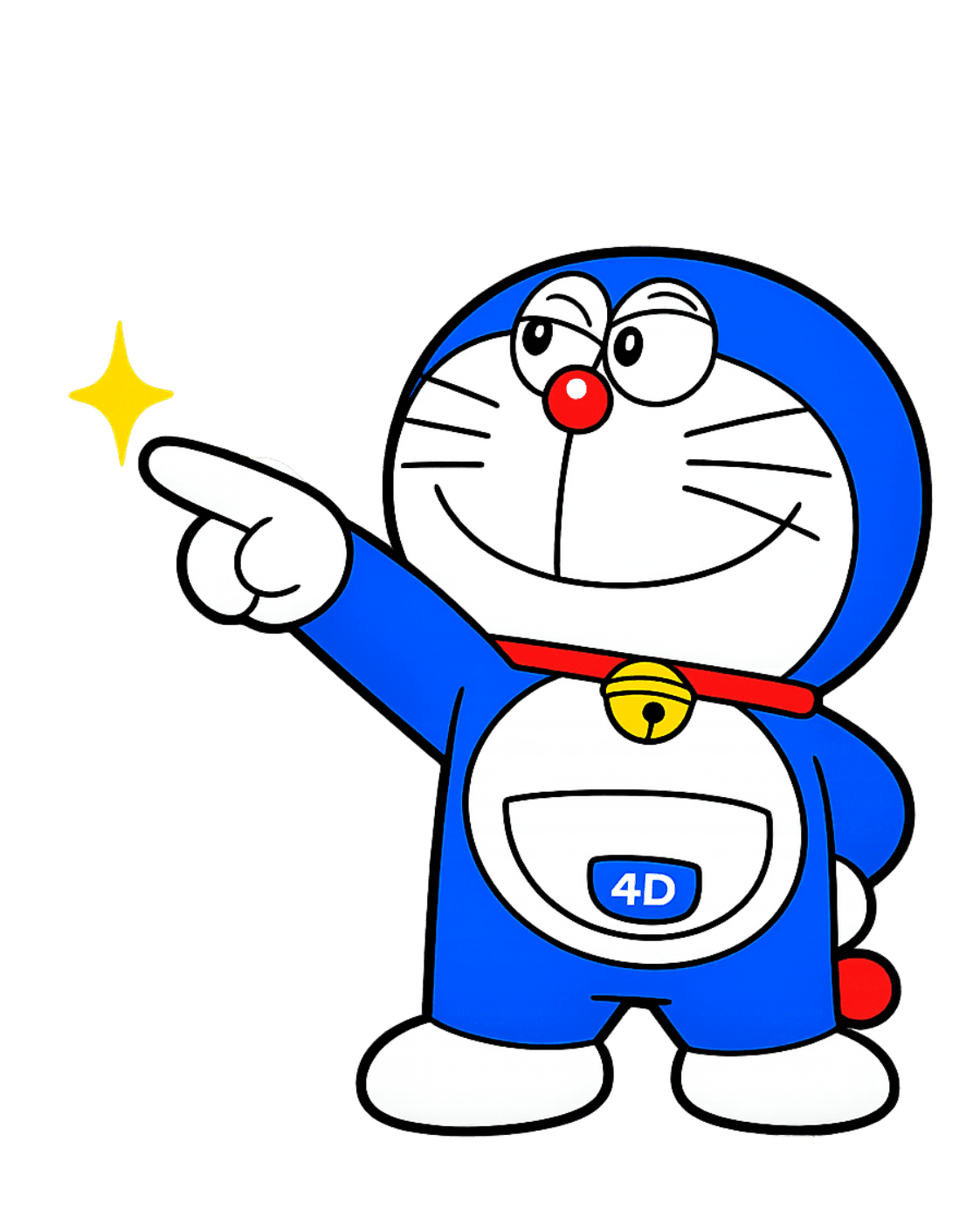 Doraemon pointing — ready to build